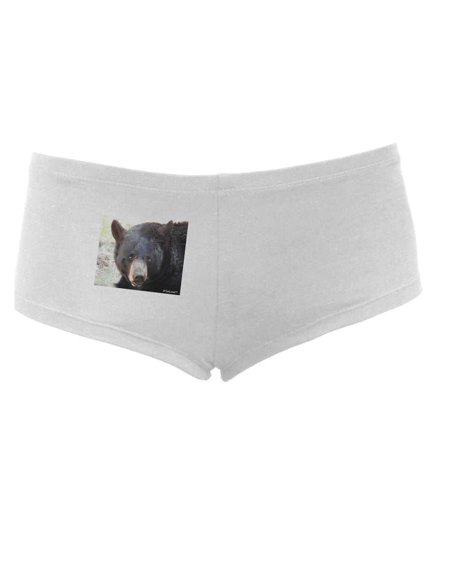 Staring Black Bear Women's Boyshorts-Boyshorts-TooLoud-White-Small-Davson Sales