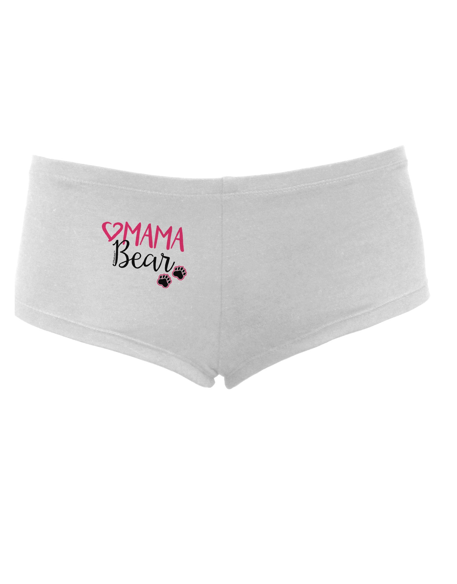 Mama Bear Paws Women's Boyshorts-Boyshorts-TooLoud-White-Small-Davson Sales