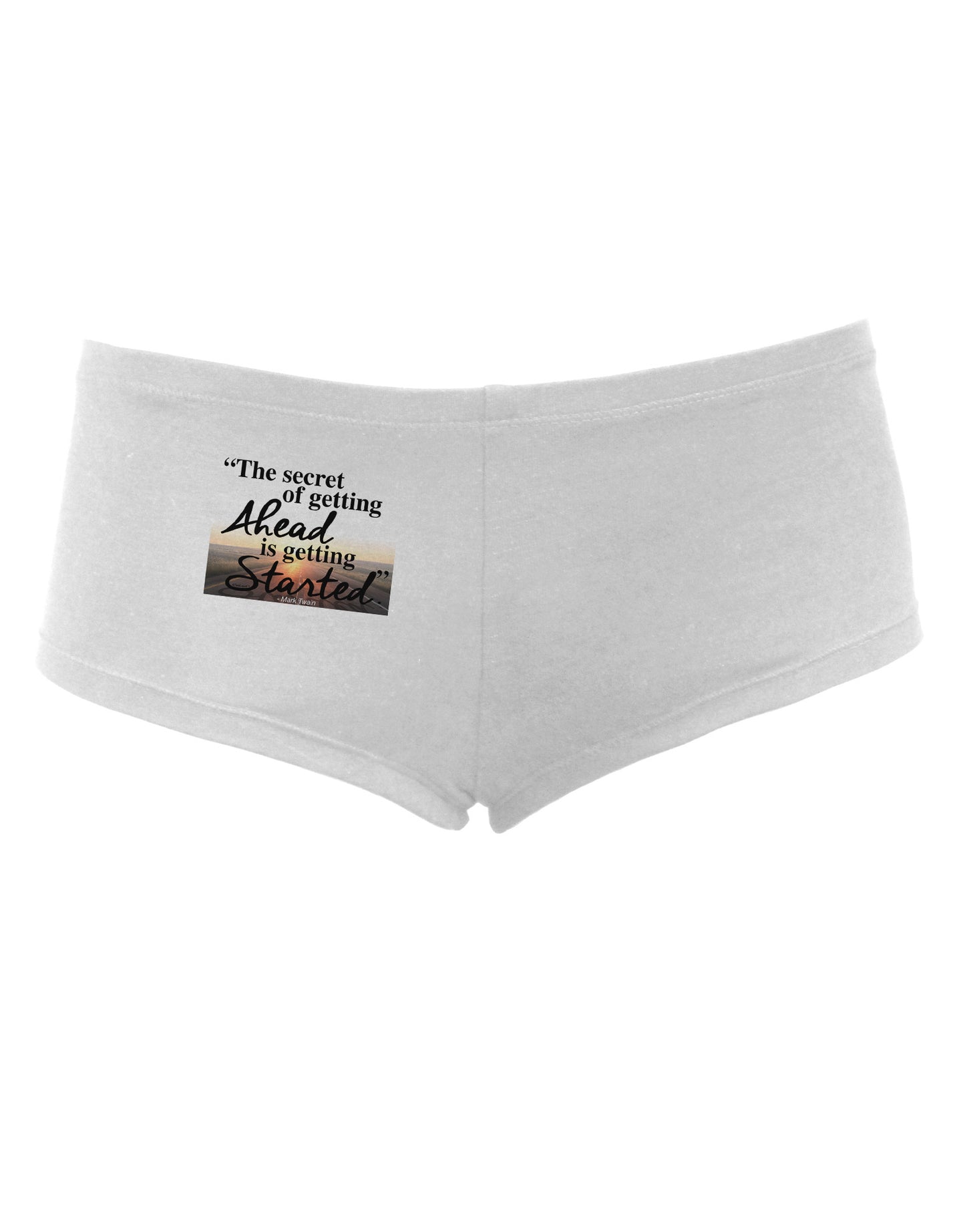 Getting Ahead Mark Twain Women's Boyshorts-Boyshorts-TooLoud-White-Small-Davson Sales