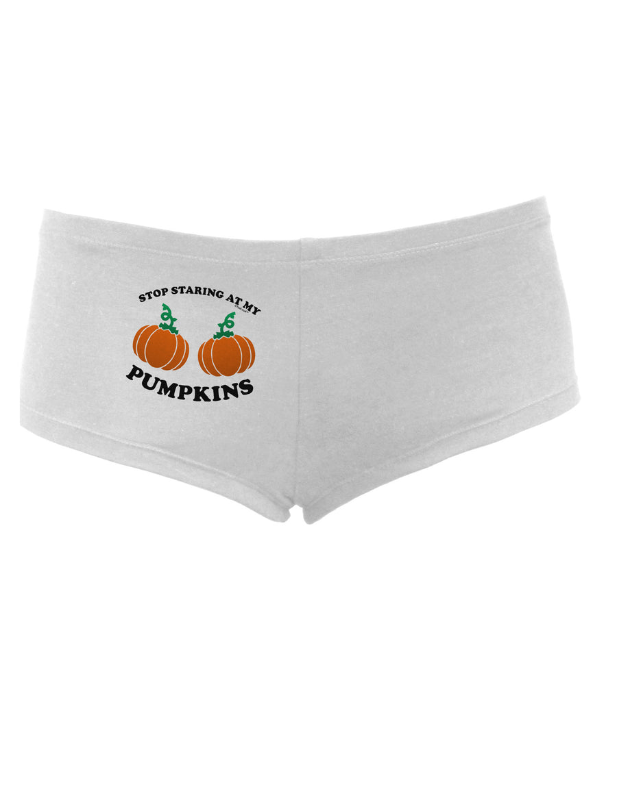 Stop Staring At My Pumpkins Women's Boyshorts by TooLoud-Boyshorts-TooLoud-White-Small-Davson Sales