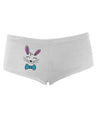 TooLoud Happy Easter Bunny Face Womens Boyshorts-Boyshorts-TooLoud-White-Small-Davson Sales