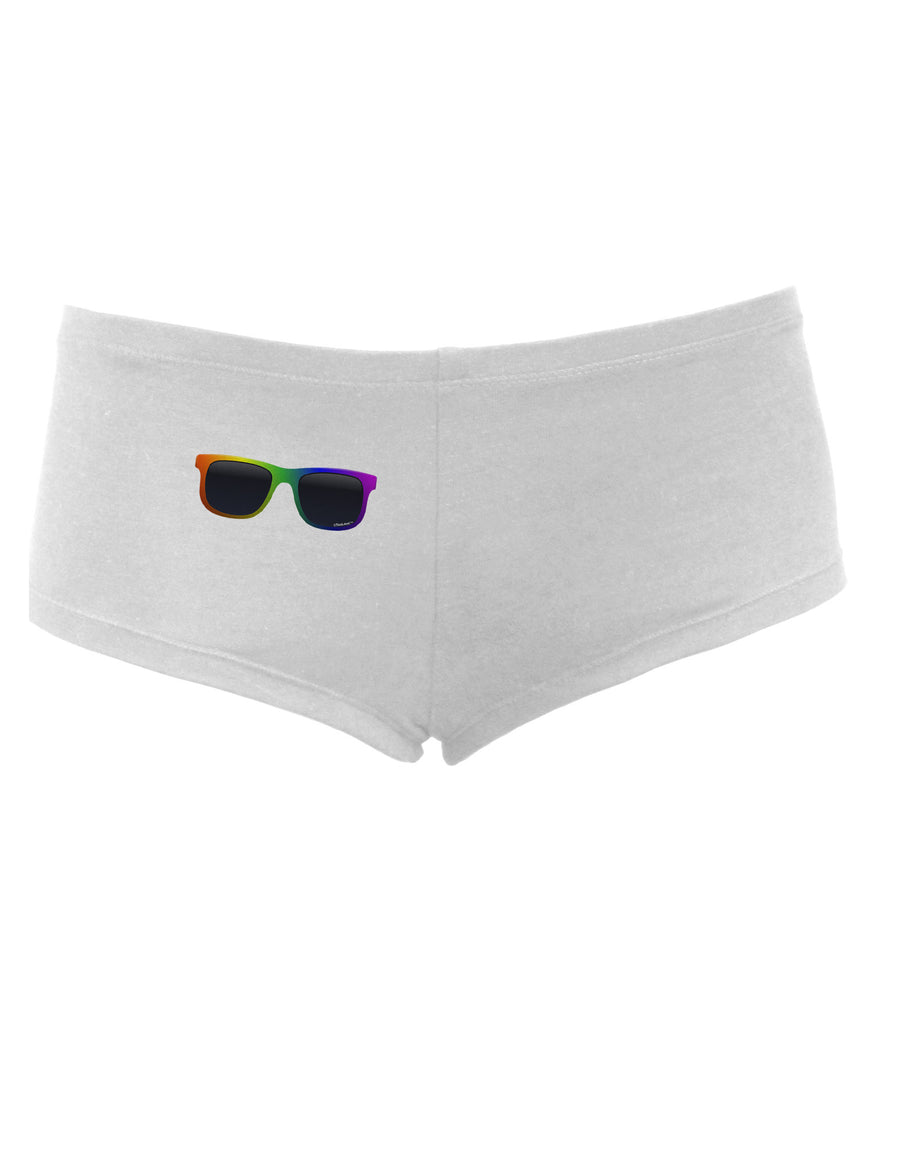 Pride Rainbow Glasses Women's Boyshorts by TooLoud-Boyshorts-TooLoud-White-Small-Davson Sales