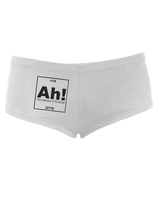 Ah the Element of Surprise Funny Science Women's Boyshorts by TooLoud-Boyshorts-TooLoud-White-Small-Davson Sales