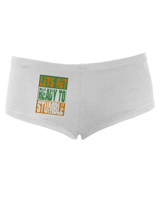 Lets Get Ready To Stumble Women's Boyshorts by TooLoud-Boyshorts-TooLoud-White-Small-Davson Sales