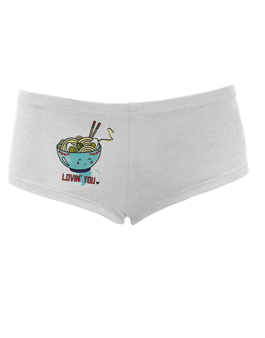TooLoud Matching Lovin You Blue Pho Bowl Womens Boyshorts-Boyshorts-TooLoud-White-Small-Davson Sales