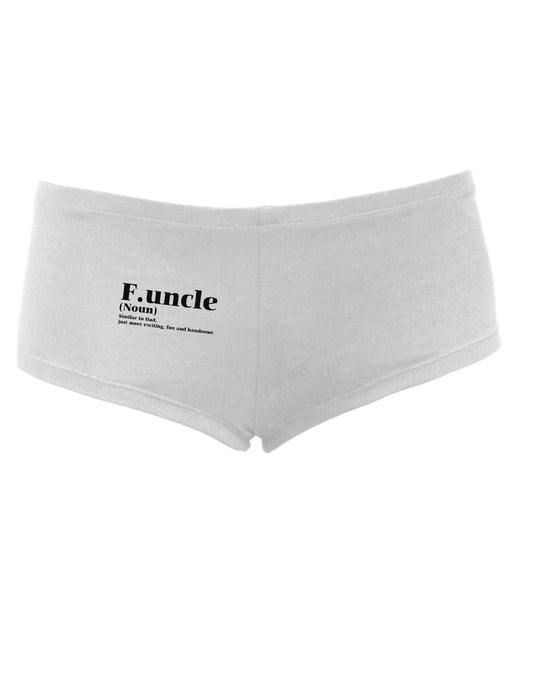 Funcle - Fun Uncle Women's Boyshorts by TooLoud-Clothing-TooLoud-White-Small-Davson Sales