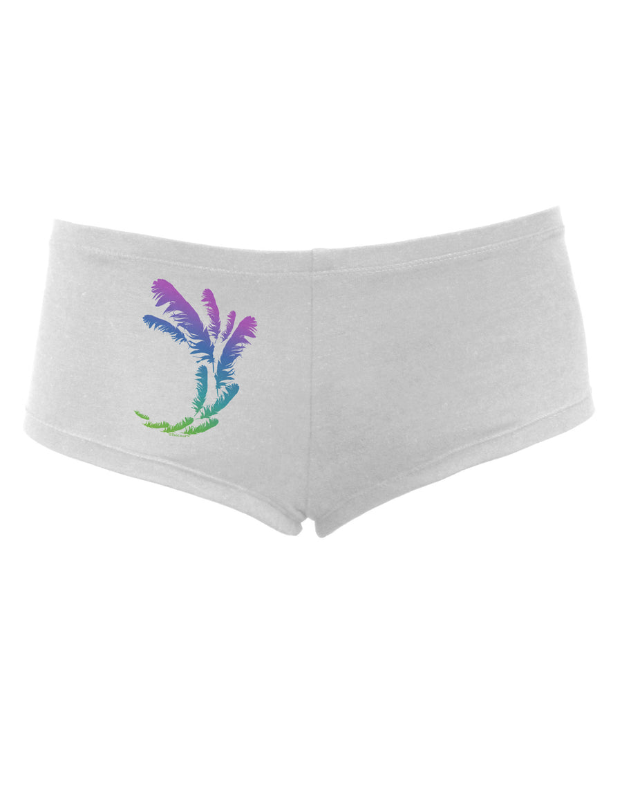 Tropical Feathers Women's Boyshorts-Boyshorts-TooLoud-White-Small-Davson Sales