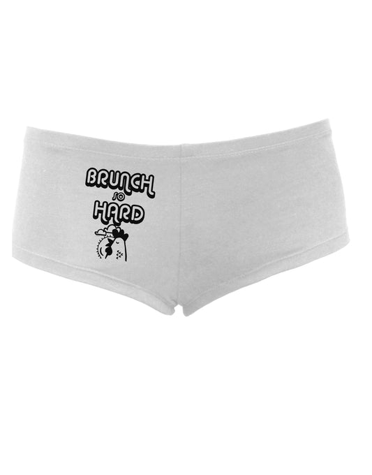 TooLoud Brunch So Hard Hen Womens Boyshorts-Boyshorts-TooLoud-White-Small-Davson Sales