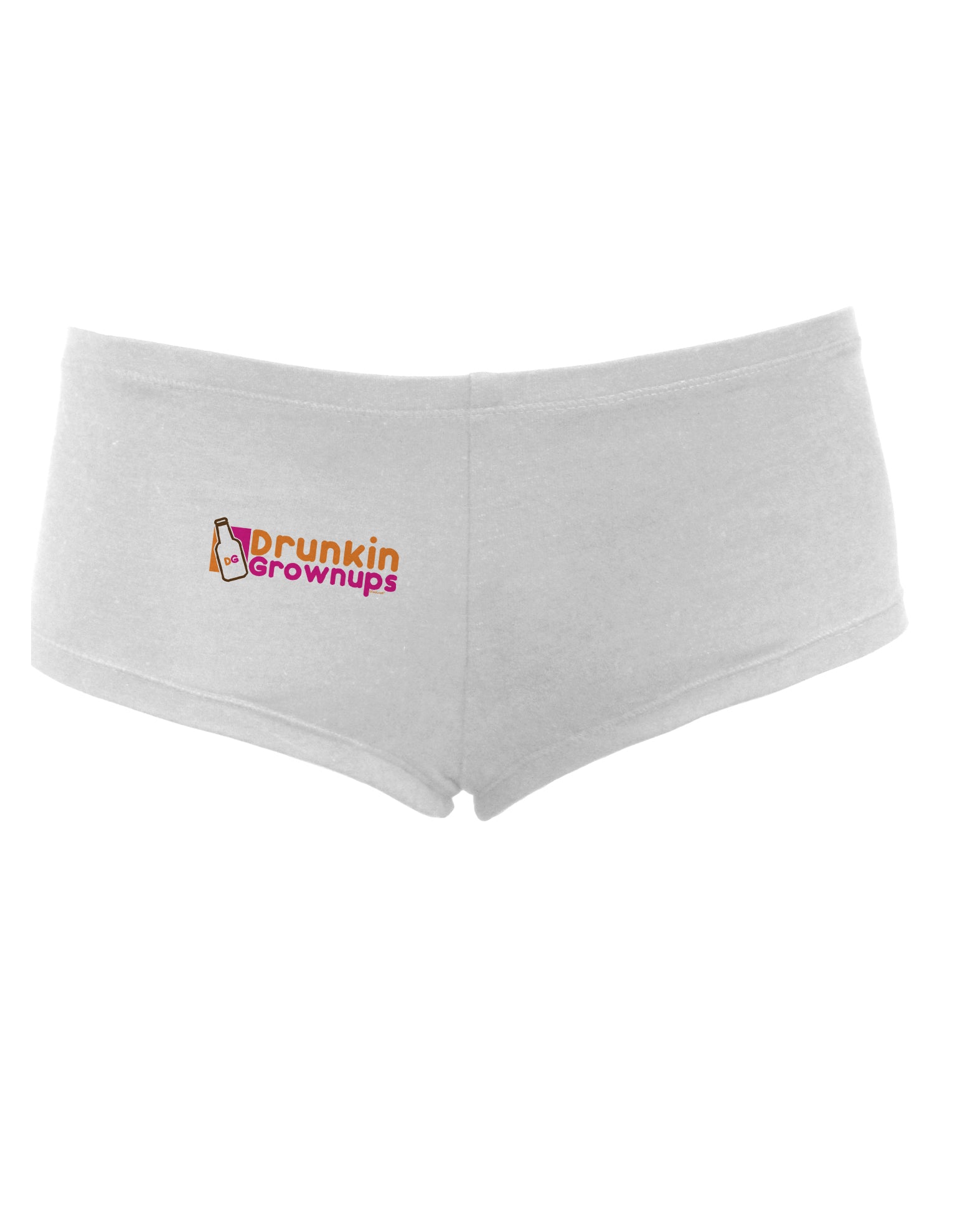 Drunken Grown ups Funny Drinking Women's Boyshorts by TooLoud-Boyshorts-TooLoud-White-Small-Davson Sales