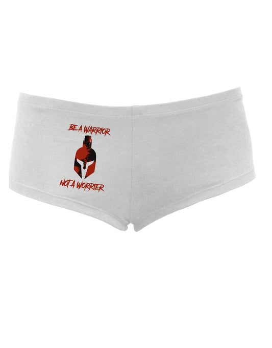 Be a Warrior Not a Worrier Women's Boyshorts by TooLoud-Clothing-TooLoud-White-Small-Davson Sales