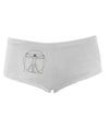 Vitruvian Man Drawing Women's Boyshorts-Boyshorts-TooLoud-White-Small-Davson Sales