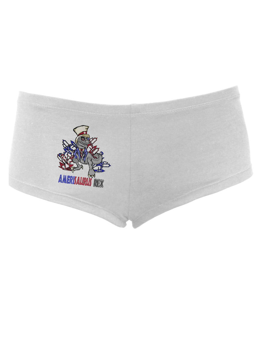 TooLoud AMERISAURUS REX Womens Boyshorts-Boyshorts-TooLoud-White-Small-Davson Sales