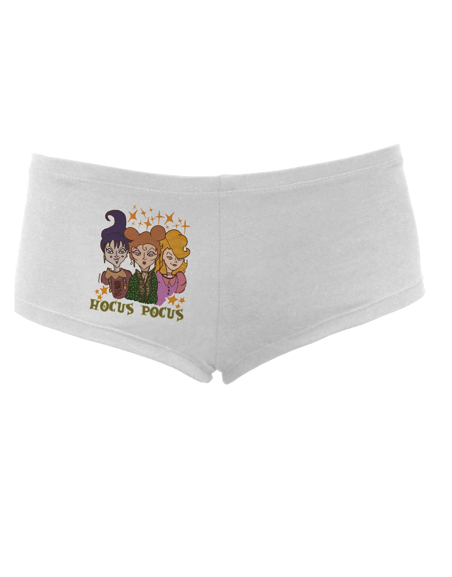 TooLoud Hocus Pocus Witches Womens Boyshorts-Boyshorts-TooLoud-White-Small-Davson Sales
