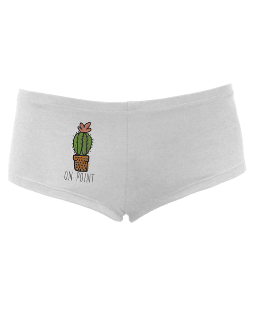 TooLoud On Point Cactus Womens Boyshorts-Boyshorts-TooLoud-White-Small-Davson Sales