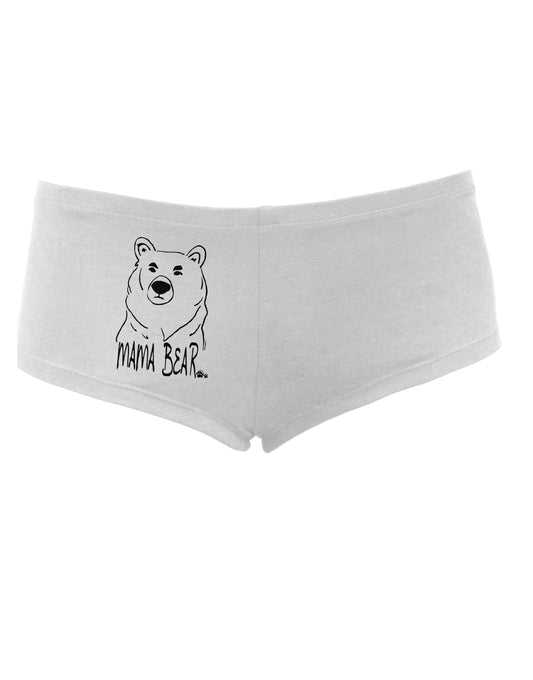 TooLoud Mama Bear Womens Boyshorts-Boyshorts-TooLoud-White-Small-Davson Sales