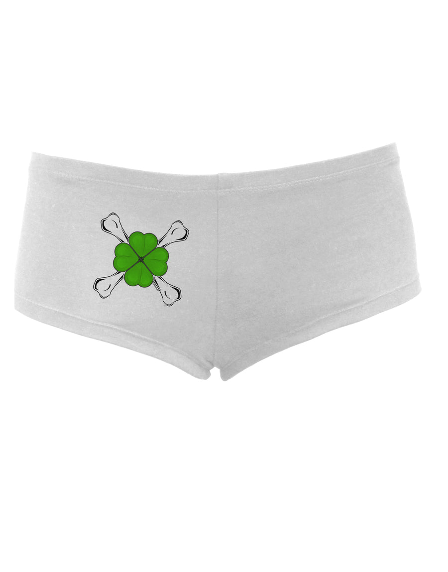 Clover and Crossbones Women's Boyshorts by TooLoud-Boyshorts-TooLoud-White-Small-Davson Sales