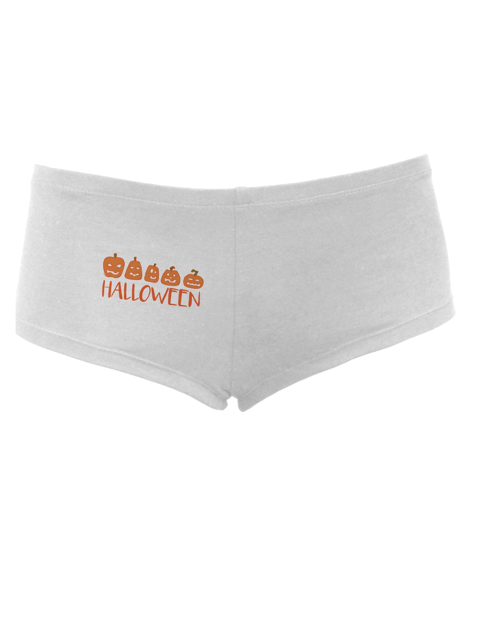 TooLoud Halloween Pumpkins Womens Boyshorts-Boyshorts-TooLoud-White-Small-Davson Sales