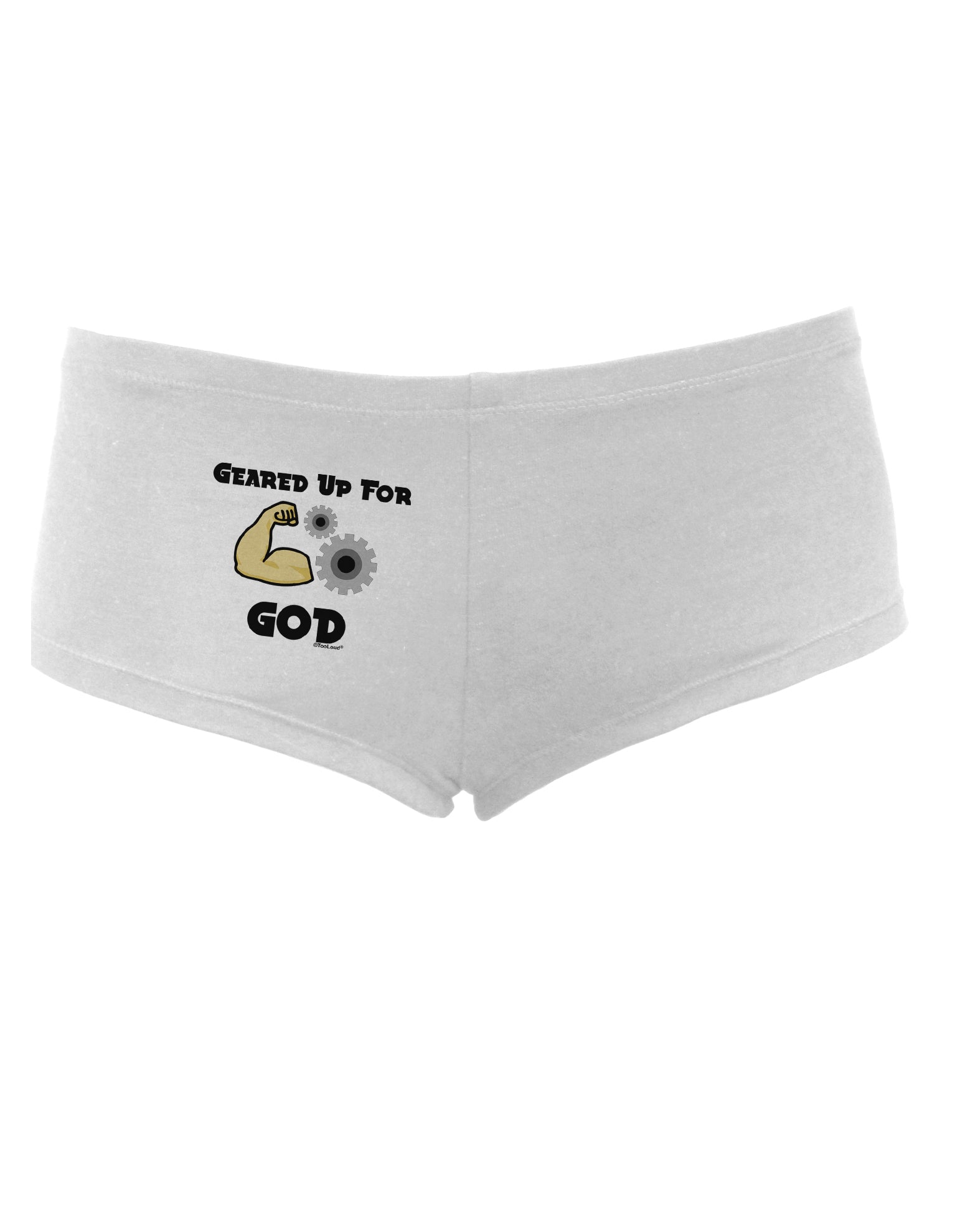Geared Up For God Women's Boyshorts by TooLoud-Boyshorts-TooLoud-White-Small-Davson Sales