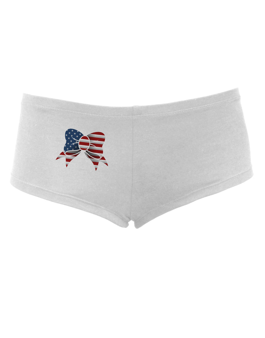 Patriotic Bow Women's Boyshorts-Boyshorts-TooLoud-White-Small-Davson Sales