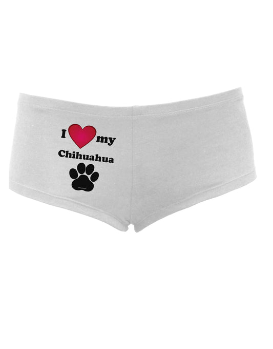 I Heart My Chihuahua Women's Boyshorts by TooLoud-Boyshorts-TooLoud-White-Small-Davson Sales