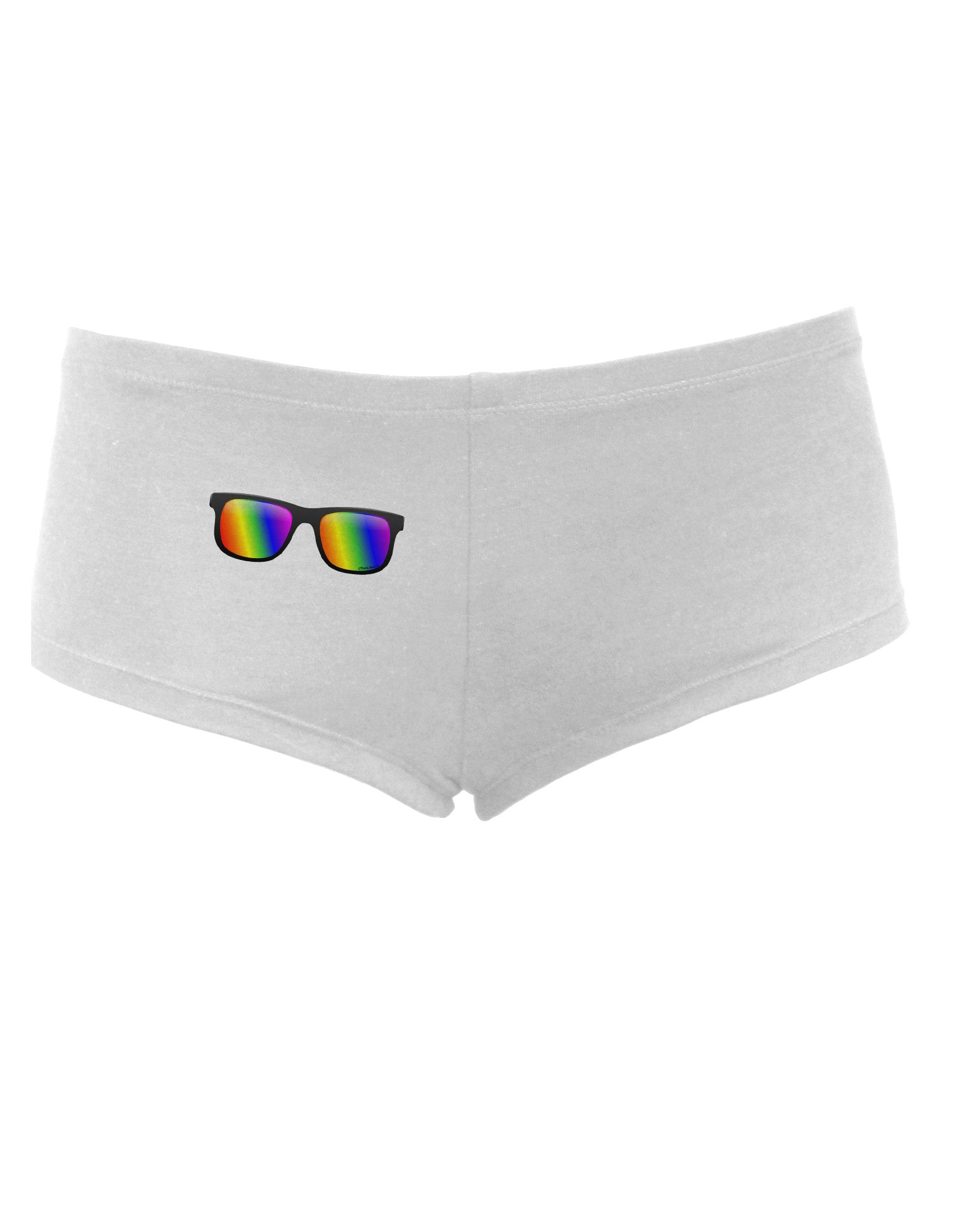 Pride Rainbow Lenses Women's Boyshorts by TooLoud-Boyshorts-TooLoud-White-Small-Davson Sales