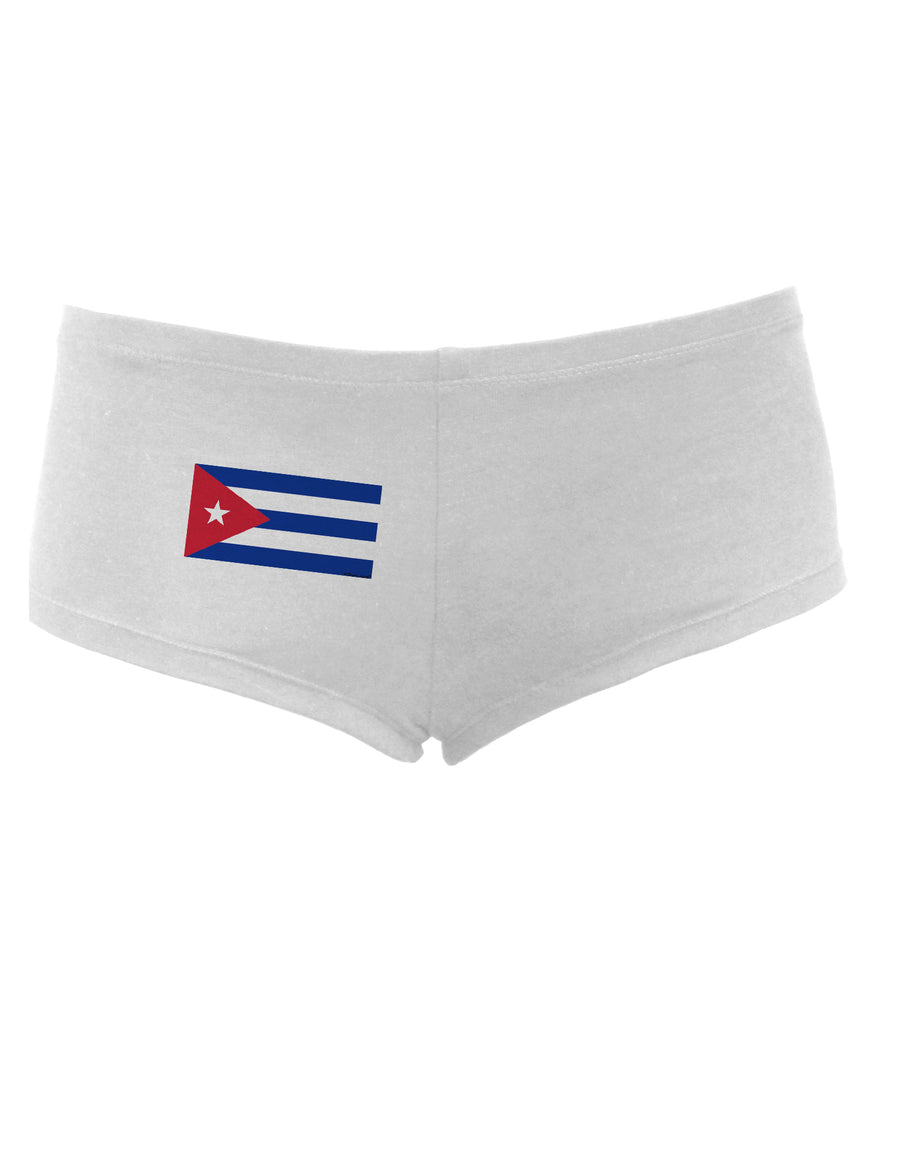 Cuba Flag Cubana Women's Boyshorts by TooLoud-Boyshorts-TooLoud-White-Small-Davson Sales