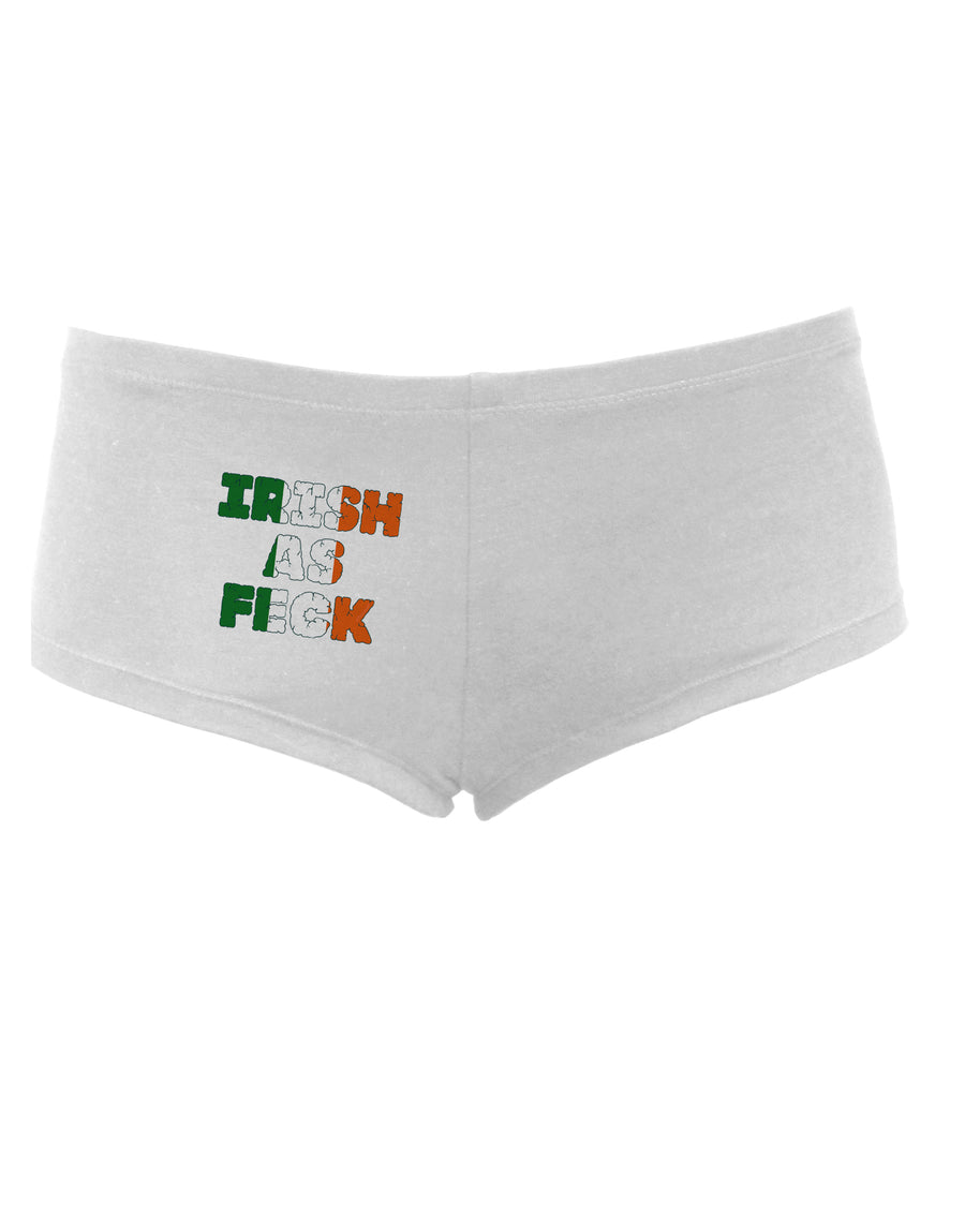 Irish As Feck Funny Women's Boyshorts by TooLoud-Boyshorts-TooLoud-White-Small-Davson Sales