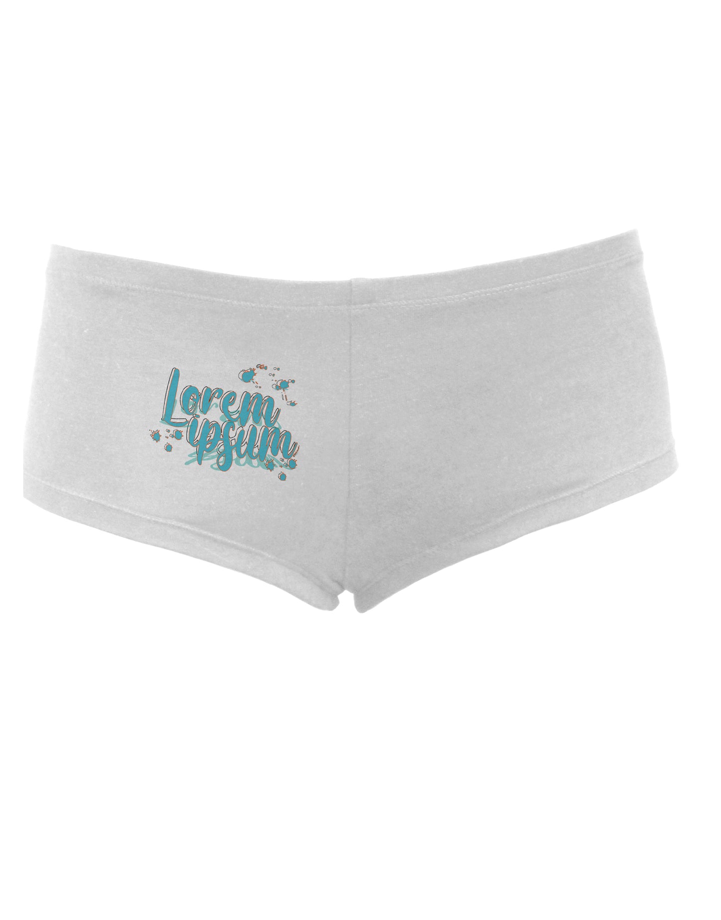 TooLoud Lorem Ipsum Womens Boyshorts-Boyshorts-TooLoud-White-Small-Davson Sales