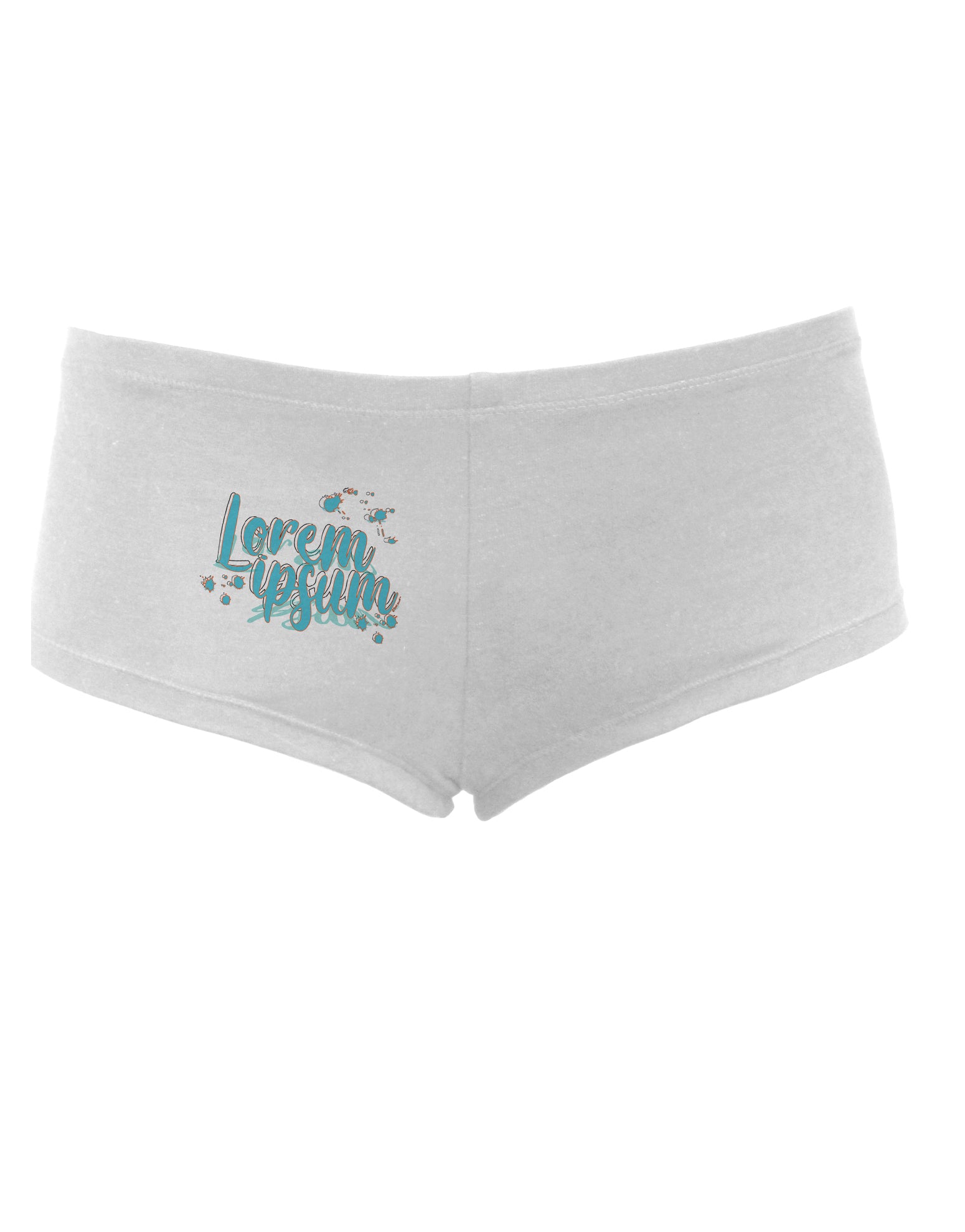 TooLoud Lorem Ipsum Womens Boyshorts-Boyshorts-TooLoud-White-Small-Davson Sales