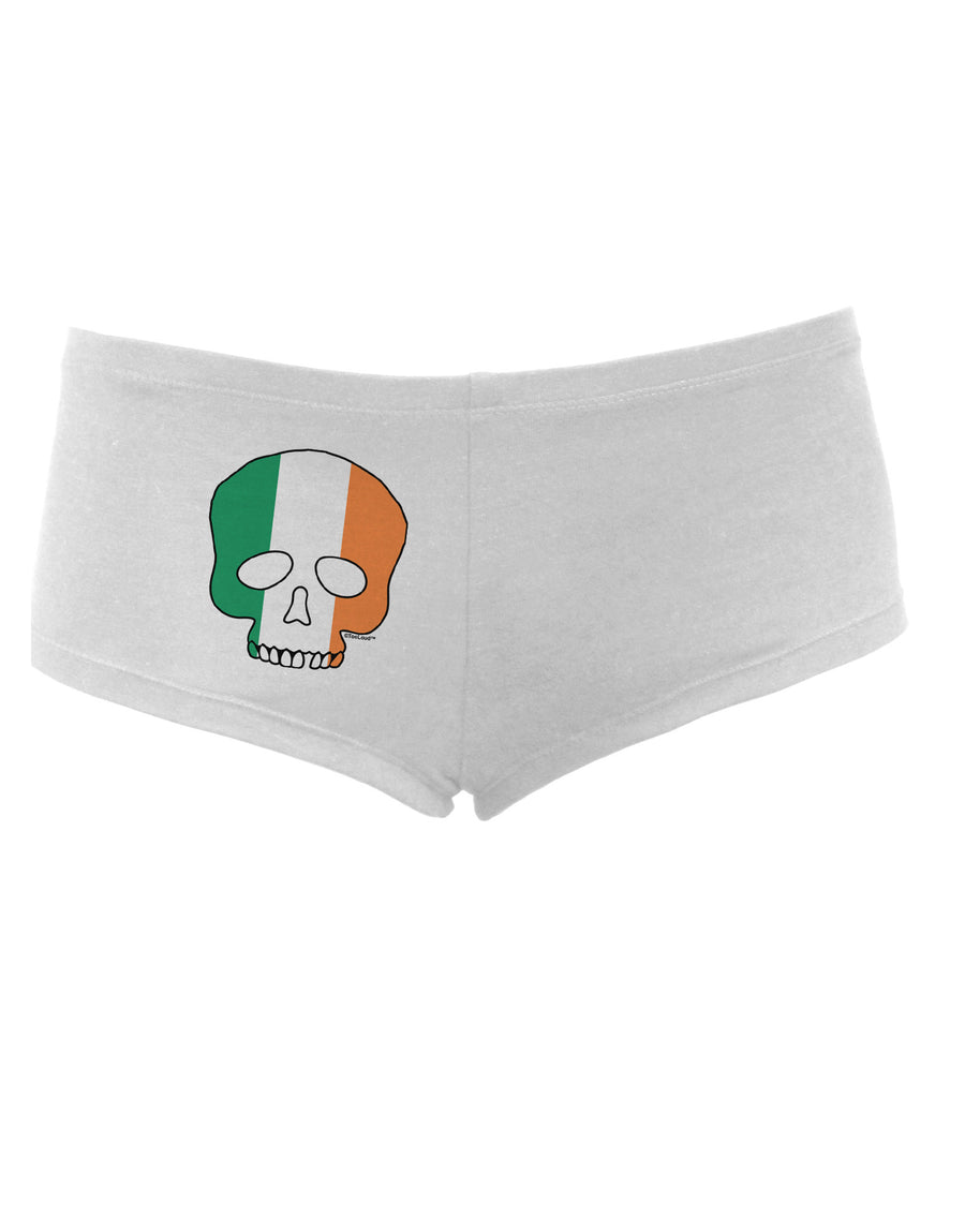 Skull Flag Ireland Women's Boyshorts-Boyshorts-TooLoud-White-Small-Davson Sales