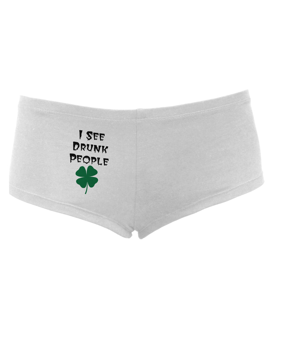 I See Drunk People Funny Women's Boyshorts by TooLoud-Boyshorts-TooLoud-White-Small-Davson Sales