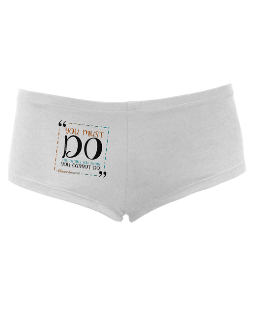 You Must Eleanor R Women's Boyshorts-Boyshorts-TooLoud-White-Small-Davson Sales
