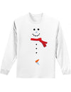 Excited Snowman Naughty Funny Adult Unisex Long Sleeve Shirt-Long Sleeve Shirt-TooLoud-White-Small-Davson Sales