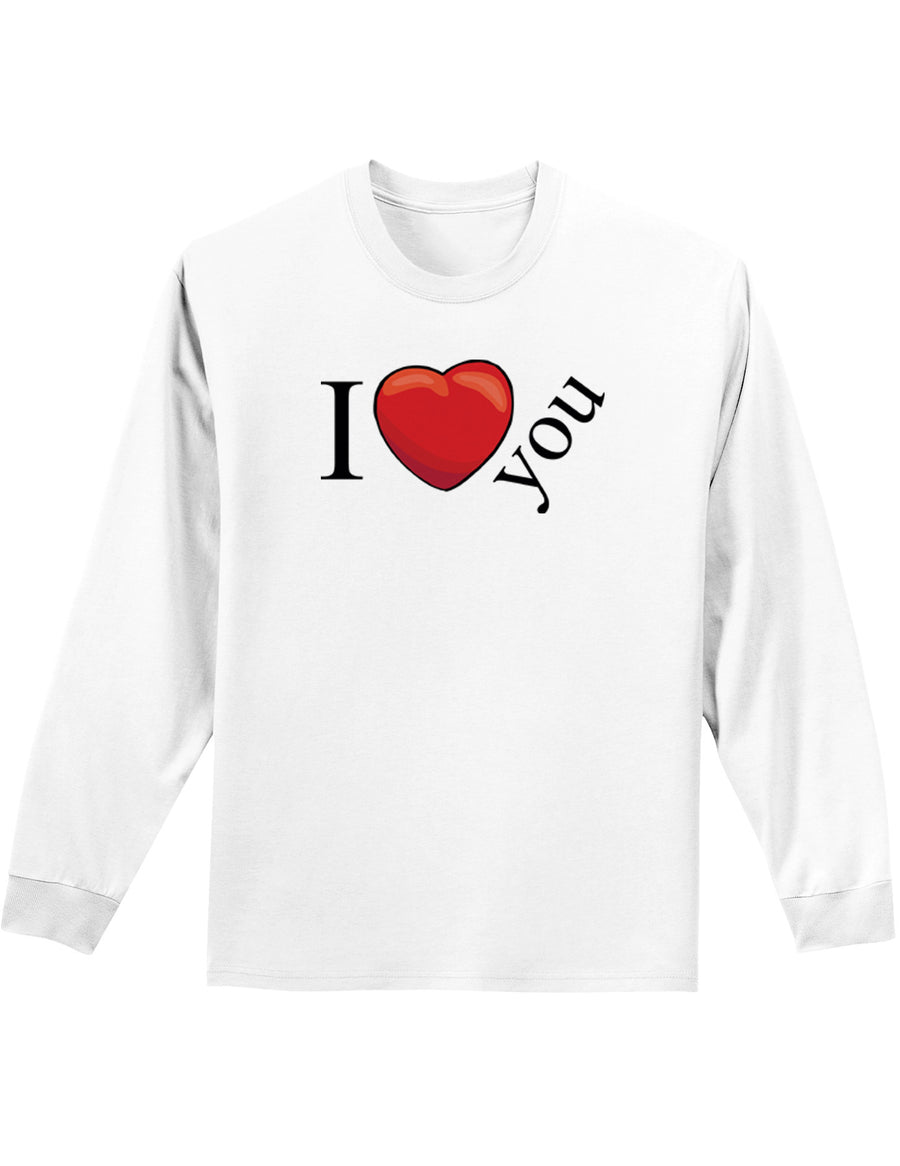 I Heart You Mens and Womens Long Sleeve Shirt-Long Sleeve Shirt-TooLoud-White-Small-Davson Sales