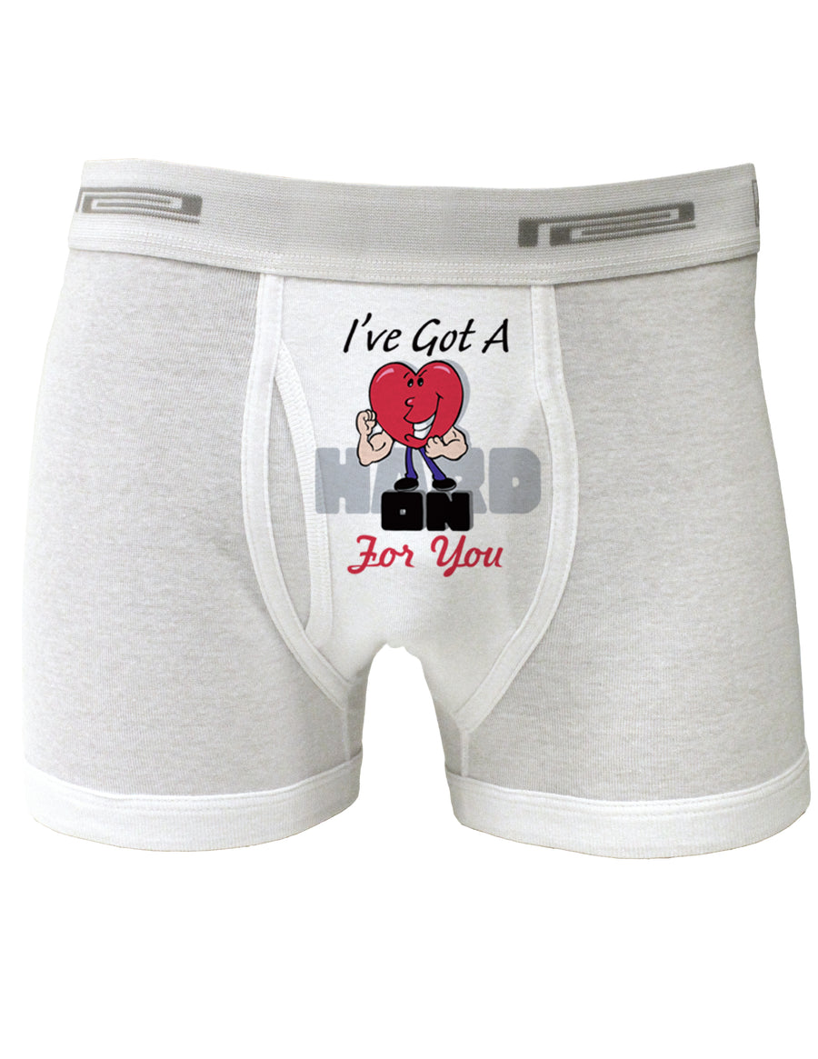 Mens Novelty Boxer Briefs Underwear - Choose From Many Fun Designs!-Boxer Briefs-TooLoud-I-Heart-You White-Small-Davson Sales