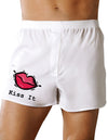 Kiss It Mens Valentines Day Sexy Boxer Short Underwear-TooLoud-White-Small-Davson Sales