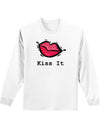 Kiss It Mens and Womens Long Sleeve Shirt-Long Sleeve Shirt-TooLoud-White-Small-Davson Sales