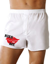 Kiss Me Mens Valentines Day Sexy Boxer Short Underwear-TooLoud-White-Small-Davson Sales