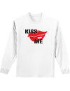 Kiss Me Mens and Womens Long Sleeve Shirt-Long Sleeve Shirt-TooLoud-White-Small-Davson Sales