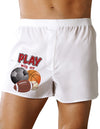 Play With My Balls Mens Sexy Boxer Short Underwear-TooLoud-White-Small-Davson Sales