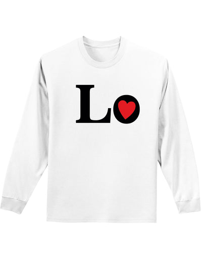 Couples Love Valentines Day Long Sleeve Shirt - &#x22;Lo&#x22; or &#x22;ve-Long Sleeve Shirt-TooLoud-White "Lo"-Small-Davson Sales