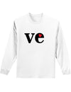 Couples Love Valentines Day Long Sleeve Shirt - &#x22;Lo&#x22; or &#x22;ve-Long Sleeve Shirt-TooLoud-White "ve"-Small-Davson Sales