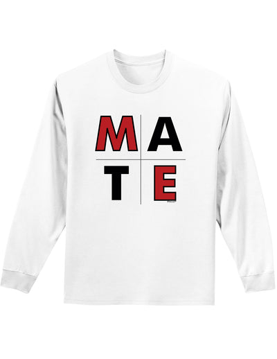 Couples Soul Mate Long Sleeve Shirt - Soul or Mate-Long Sleeve Shirt-TooLoud-White Mate-Small-Davson Sales