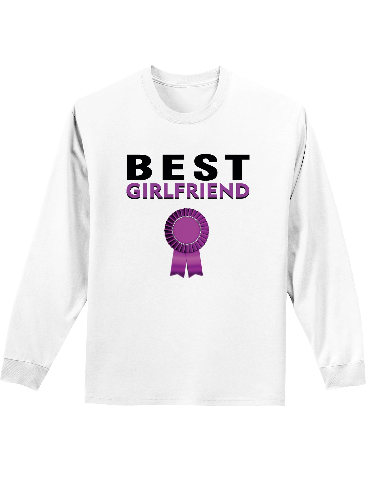 Couples Best Boyfriend or Girlfriend longsleeve Shirt - Boy or Girl-TooLoud-White Girlfriend-Small-Davson Sales