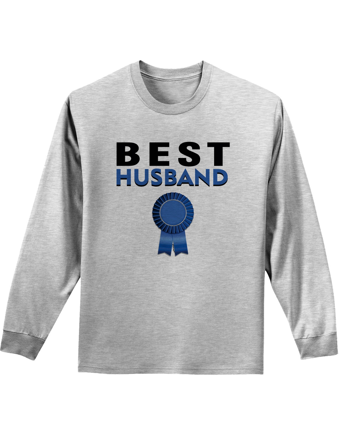 Couples Best Husband or Wife longsleeve Shirt - Husband or Wife-TooLoud-Ash Gray Husband-Small-Davson Sales