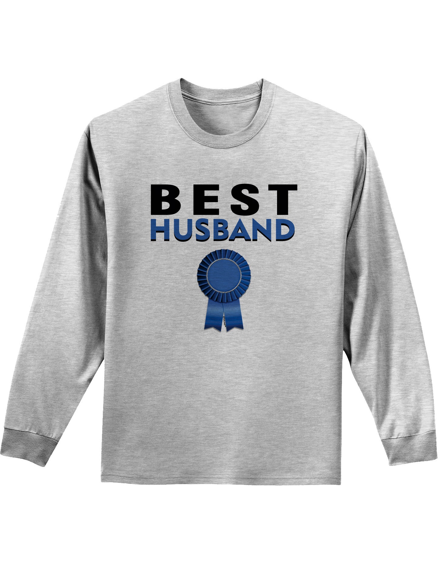 Couples Best Husband or Wife longsleeve Shirt - Husband or Wife-TooLoud-Ash Gray Husband-Small-Davson Sales