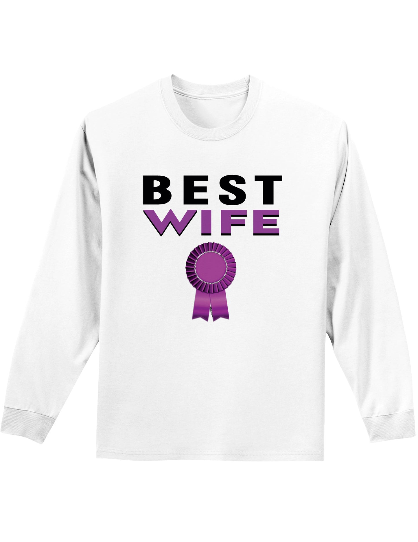 Couples Best Husband or Wife longsleeve Shirt - Husband or Wife-TooLoud-White Wife-Small-Davson Sales