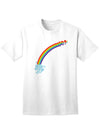 Couples Gay Rainbow Shirt - Left Side or Right Side or Womens-TooLoud-Mens White Left Side-Small-Davson Sales