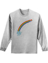 Couples Gay Rainbow longsleeve Shirt - Left Side or Right Side-TooLoud-Ash Gray Left Side-Small-Davson Sales
