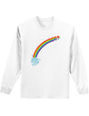 Couples Gay Rainbow longsleeve Shirt - Left Side or Right Side-TooLoud-White Left Side-Small-Davson Sales